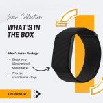 ⁦Compatible Nylon Band for Amazfit Helio Strap Fitness Tracker, Replacement Wristband (ly), Breathable, Comfortable & Lightweight band, Nylon Helio Strap (Black)⁩ - الصورة ⁦2⁩