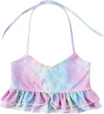 ⁦THE WHITE SHOP Mermaid Swimsuit Bikini Set for Little Girls Princess Ariel Swimming Costume 4 Pieces Kids Role Play Bathing Suit Set，Mermaid for Swimming Girls Swimsuit Princess⁩ - الصورة ⁦2⁩