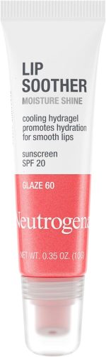 ⁦Neutrogena Moistureshine Lip Soother Gloss With Spf 20 Sun Protection, High Gloss Tinted Lip Moisturizer, Glaze 60.35 Oz, 0.35 Ounce⁩ - الصورة ⁦2⁩