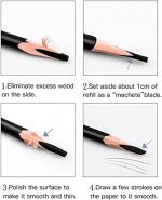 ⁦قلم حواجب بني من جويز، 12 قلم حواجب بني طبيعي للنساء، سهل الاستخدام للمكياج اليومي والاطلالات الاحترافية، اقلام حواجب مقاومة للماء وتدوم طويلا⁩ - الصورة ⁦3⁩