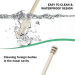 ⁦HANNEA® 3Pcs Manual Nose Hair Trimmer for Women, Portable Nose Trimmer for Man, Handheld 360-Degree Rotating Double Head Nose Hair Remover, 2 in 1 Nose Hair Trimmer for Women Man - Nose Cleaner Tool⁩ - الصورة ⁦6⁩