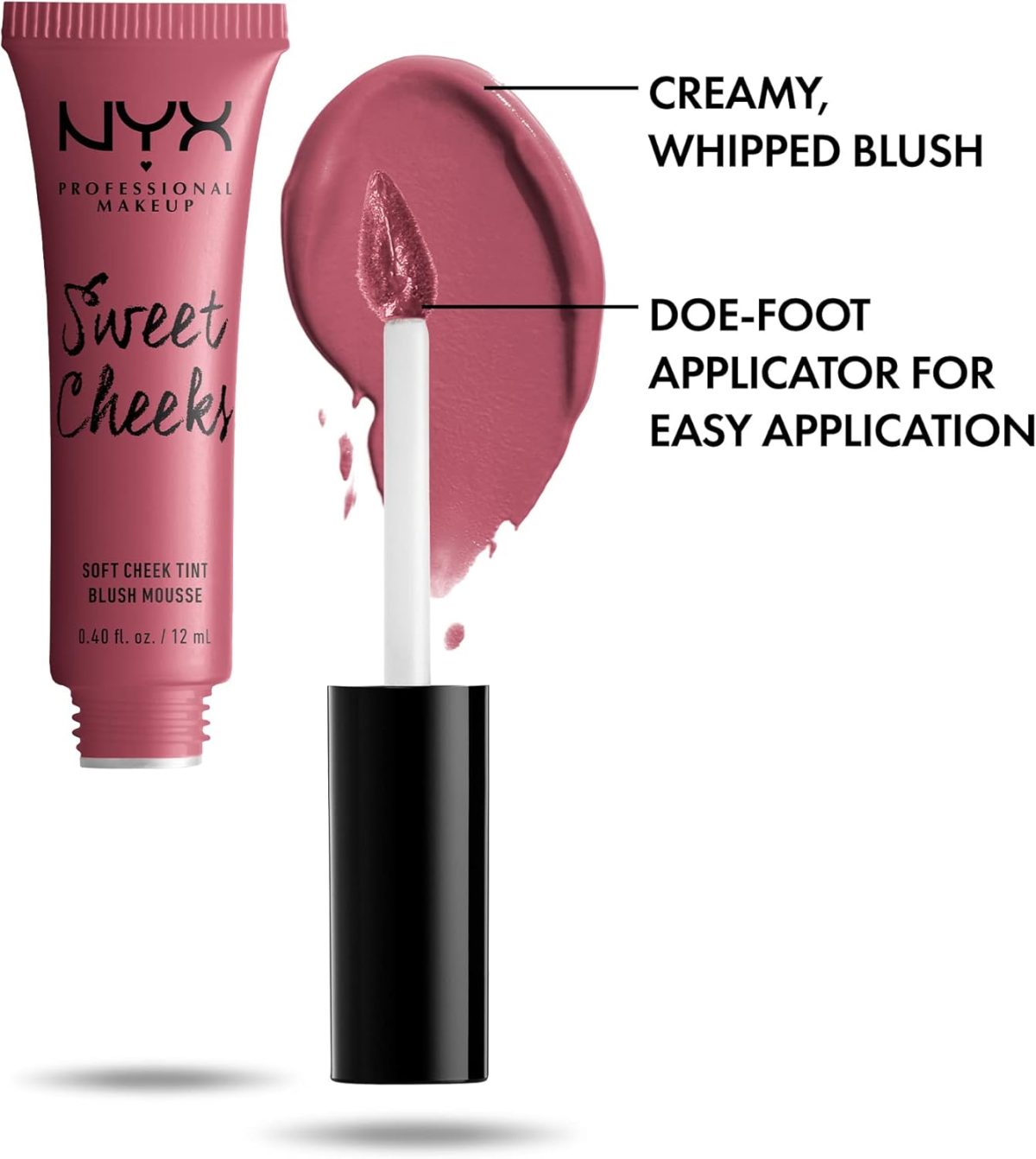 ⁦NYX PROFESSIONAL MAKEUP Sweet Cheeks Soft Cheek Tint, Cream Blush - Baby Doll⁩ - الصورة ⁦2⁩