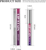 ⁦Set of 3 Colour Lip Stain Peel Off Set, Long Lasting Lip Tattoo & Waterproof Lip Tint Matte Finish, Non-stick Cup Removable Lip Liner 3 Pieces, Makeup Lip Gloss and Colour Lip Stain⁩ - الصورة ⁦7⁩