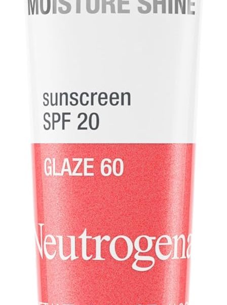 Neutrogena Moistureshine Lip Soother Gloss With Spf 20 Sun Protection, High Gloss Tinted Lip Moisturizer, Glaze 60.35 Oz, 0.35 Ounce