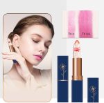⁦Clear Magic Color Jelly Lipstick, Crystal Jelly Flower Color Changing Moisturizing Lip Gloss, Crystal Aloe Vera Lip Balm, Long Lasting PH Clear Temperature Lip Stick⁩ - الصورة ⁦3⁩