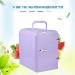 ⁦QBNZAXC Mini fridge 4L Mini Fridge Cooler And Warmer Portable Personal Fridge Electronic Fridge Food Cosmetics Fridge For Home Office(A)⁩ - الصورة ⁦5⁩