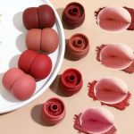 ⁦Matte Ink Lip Glaze Lipstick Set, Pinecone Shape Lipstick Set, Long Lasting Wear Non-Stick Cup Waterproof Lipsticks Lip Balm(4 Pack)⁩ - الصورة ⁦2⁩