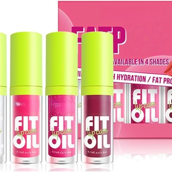 مجموعة ملمع شفاه زيتي مرطب، مجموعة ملمع شفاه للنساء والفتيات والمراهقات، عبوات ملمع شفاه ملونة، مرطب شفاه دهني للشفاه الجافة