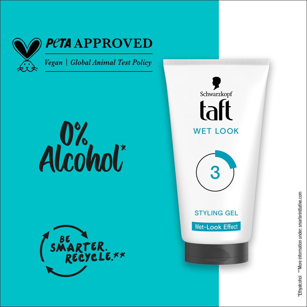 61JOvLEIt7L._AC_SL1280_.jpg تافت جل للظهور بمظهر رطب اكسترا هولد لوك ويت 150مل - الصورة 4