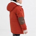 ⁦EISHOW baby-boys Soft Unisex Boys Girls Thick Hooded Jacket Casual Warm Faux Fur Coat 1-12 Years (pack of 1)⁩ - الصورة ⁦4⁩