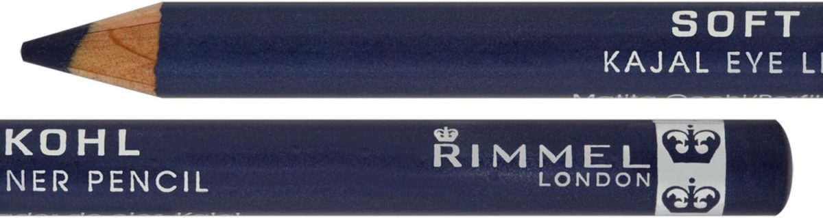 ⁦Rimmel Soft Kohl Kajal Professional Eyeliner Pencil, Denim Blue, 1.2 grams⁩ - الصورة ⁦3⁩