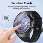 ⁦【3 Pack】 T Tersely Ultra High Definition Hydrogel Screen Protector for Huawei Watch 5- Non-breakable, Flexible TPU Screen Protector with High Sensitivity and Bubble-Free Application - Non-Tempered⁩ - الصورة ⁦4⁩