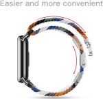 ⁦سوار ساعة بديل رياضي مرن من النايلون قابل للتعديل وناعم وجيد التهوية بتصميم حلقي فردي مضفر متوافق مع ساعة شاومي مي باند 8⁩ - الصورة ⁦3⁩