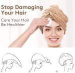 ⁦منشفة للشعر بتصميم ملتف مصنوعة من المايكروفايبر وسريعة الجفاف سبيريهوس بني قياس واحد ألياف دقيقة⁩ - الصورة ⁦4⁩