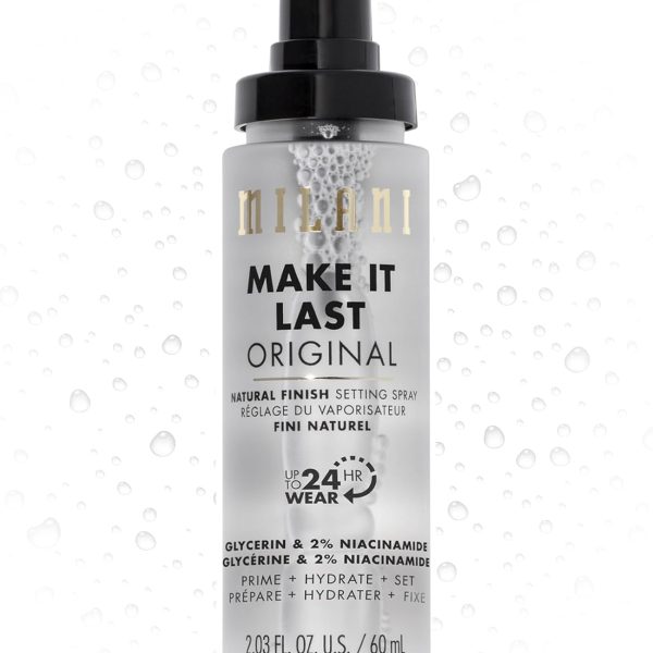 بخاخ إعداد 3 في 1 من ميلاني ميك إت لاست - مجموعة برايم تصحيح 2.03 فلوريدا. أوز. مكياج خالٍ القسوة يدوم طويلاً طبيعي