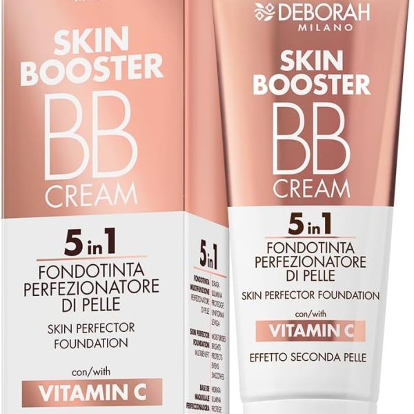 Deborah Skin Booster BB Cream whit Vitamin C n. 04 Caramel, 1 Unit – Made In Italy