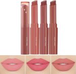 ⁦3 Colors Red Tube Lipstick, Labiales Mate Velvet Lipstick Moisturizer and Smooth, Long Lasting 24 Hours Waterproof, Set B⁩ - الصورة ⁦4⁩