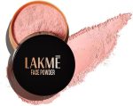 Lakmé Rose Loose Face Powder With Sunscreen, Warm Pink, Face MakEUp For A Rosy Glow - Matte Finish For Oily Skin Control, 40 G, Multi