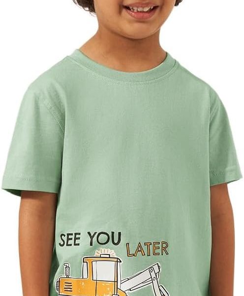 Styli Boys Graphic Print Short Sleeves T-Shirt