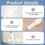 ⁦HANNEA® 3Pcs Manual Nose Hair Trimmer for Women, Portable Nose Trimmer for Man, Handheld 360-Degree Rotating Double Head Nose Hair Remover, 2 in 1 Nose Hair Trimmer for Women Man - Nose Cleaner Tool⁩ - الصورة ⁦7⁩