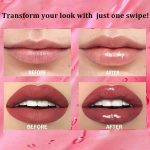 ⁦3pcs Color-Changing Lip Oil Set, Magic Fruit Lip Glow Oil with Hydrating Formula, Moisturizing Lip Gloss for Dry Lip Nourishment, Natural Glow Lip Makeup for Daily Lip Hydration & Smooth Lip Finish⁩ - الصورة ⁦4⁩