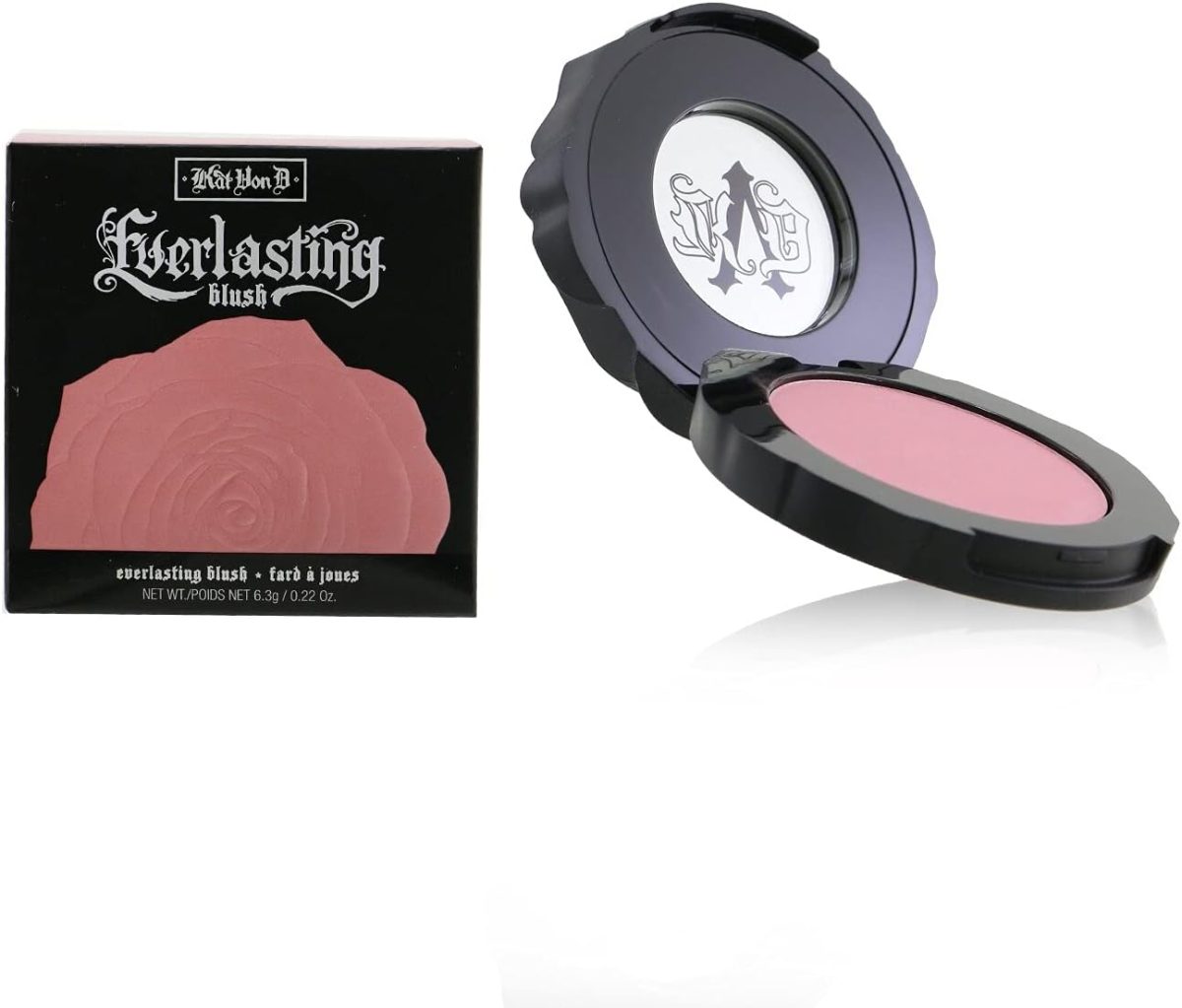 ⁦KVD Vegan Beauty (Kat Von D) Everlasting Blush - # Peony (Soft Petal Pink) 6.3g/0.22oz⁩ - الصورة ⁦2⁩