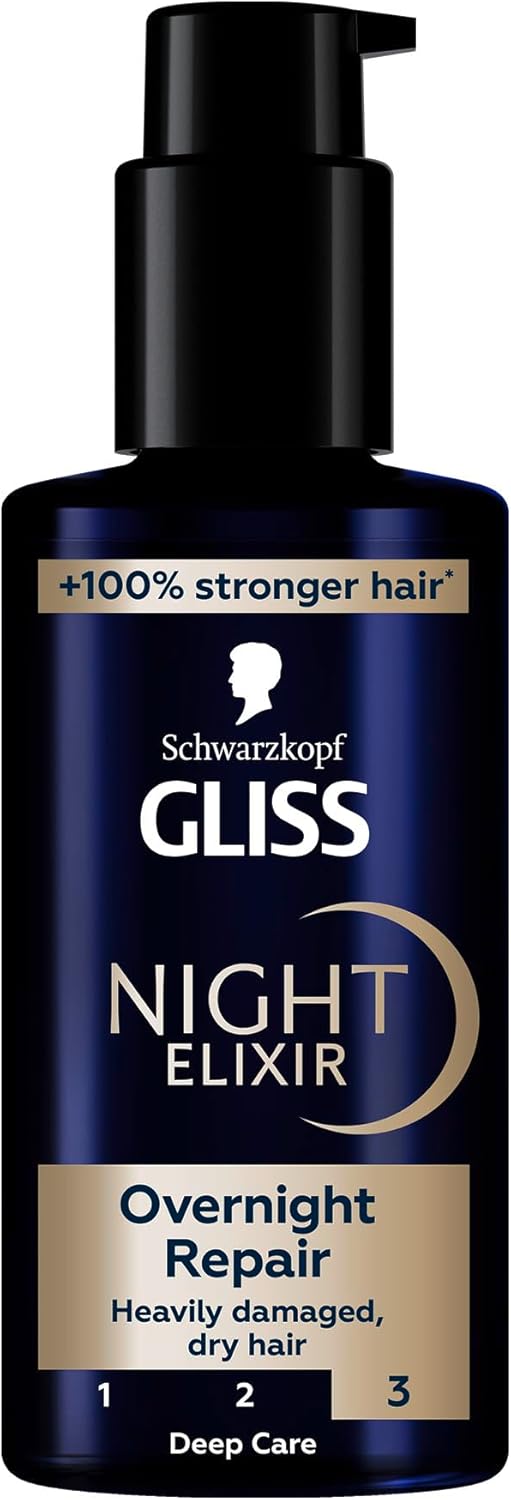61Oq52nmhFL._AC_SL1500_.jpg Schwarzkopf Gliss Night Elixir Overnight Repair, 100ml