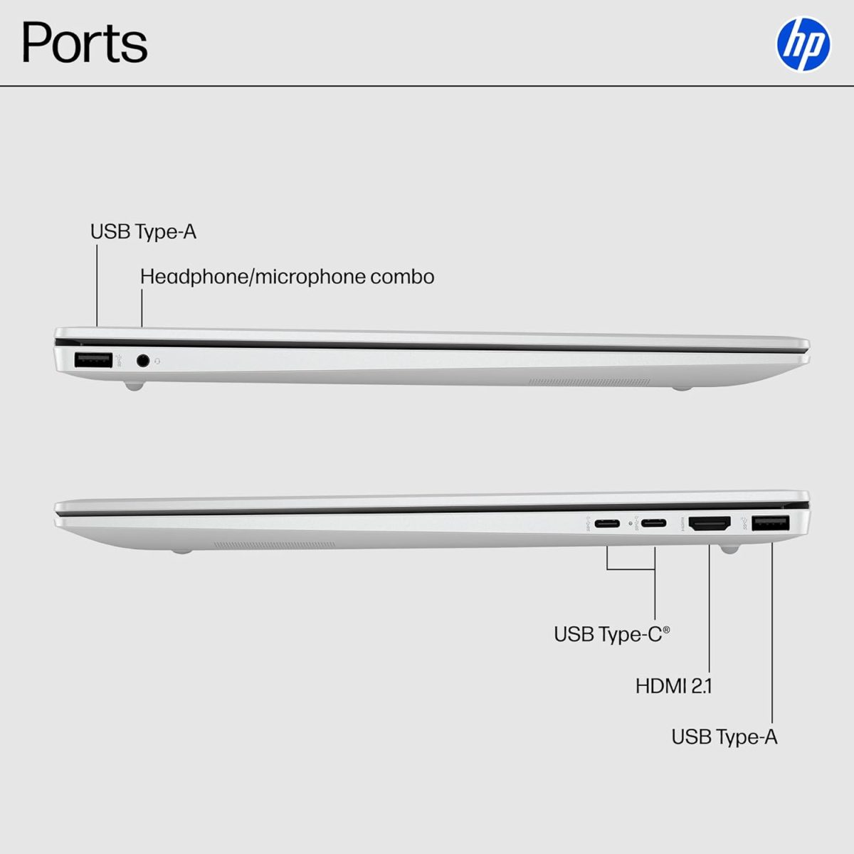 ⁦HP Pavilion 16" Touchscreen Laptop, AMD Ryzen 7 8840U, WUXGA (1920 x 1200), 16GB LPDDR5-6400Mhz RAM, 1TB PCIe SSD, Copilot PC, Wi-Fi 6, 1080p Webcam, Windows 11, w/Office 365⁩ - الصورة ⁦6⁩