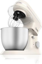 ⁦خلاط كهربائي قائم بقدرة 1300 وات مع تحكم احترافي بعدد 8 سرعات ووظيفة النبض، خلاط كهربائي قائم بوعاء قابل للإزالة من جانو، لون بيج، سعة 5 لتر، موديل JN02202⁩ - الصورة ⁦3⁩