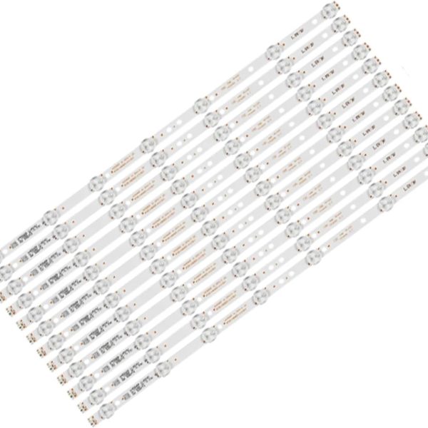 XYMJT 12pcs LED Backlight Strip For To/shi.ba 49'' TV 49L621U K490WDR A1 4708-K49WDR-A1212K11 4708-K49WDR-A1213K11, XYMJT150