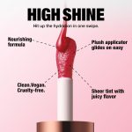 زيت شفاه ملون، مرطب عالي اللمعان نابض بالحياة، ظلال مميزة مع متعدد الاستخدامات 0.24 اونصة سائلة (#01+05، 0.25 اونصة سائلة (عبوة من قطعتين) - الصورة 3