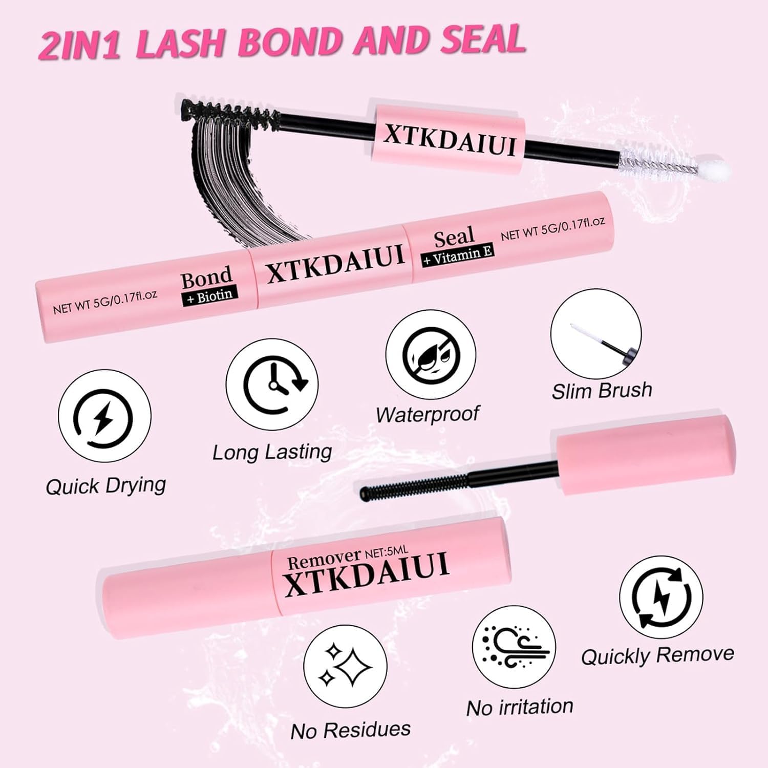 61S-ut346YL._AC_SL1500_.jpg 378Pcs DIY Eyelash Extension Kit, D Curl Lash Clusters Kit, Lash Extension Kit 8-16mm Cluster Eyelash Extensions, with Lash Bond and Seal and Lash Tweezers DIY at Home (DIY Jms007+ Glue Suit) - الصورة 6