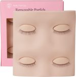 ⁦Pretty memory Lash Mannequin Head with 2 Pairs of Removable Lash Practice Eyelids, Realistic Eyelash Mannequin Head, Soft-Touch Lash Extension Supplies Lash Tech Supplies for Practice⁩ - الصورة ⁦7⁩