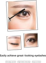 ماسكارا طبيعية خفيفة الوزن ومقاومة للماء وتدوم طويلاً للحصول على كثافة رموش كثيفة ومجعدة تخلق مظهرًا ثلاثي الأبعاد وتزيد من اتساع العينين اي اند وين أسود - الصورة 6