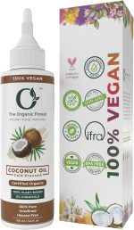 زيت شعر للشعر الجاف، زيت جوز الهند النقي والمعصور على البارد، يغذي ويقلل التجعد ويضيف لمعاناً طبيعياً