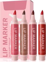 مجموعة اقلام ملمع شفاه، احمر شفاه سائل مات مقاوم للماء، مرطب، يدوم طويلا، انزلاق سلس، ظلال مثالية لاطلالة يومية لامعة او جريئة، لمسة نهائية خالية من العيوب