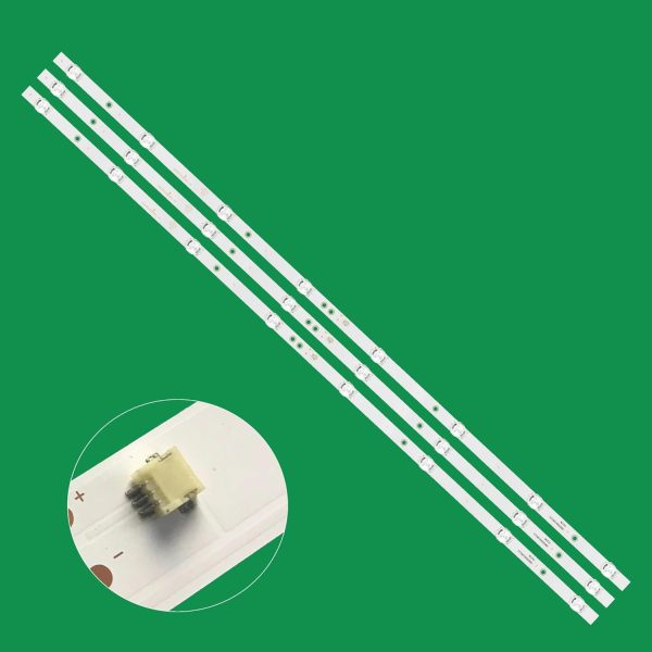 شريط اضاءة خلفية LED لـ 43T8S ZX43ZC332M08A1 V0 H43 ULTV53DC HV430F.HB-N10 CN430CN61 CN430CN6210 ONC18TV001 43G31 H43، لون موحد