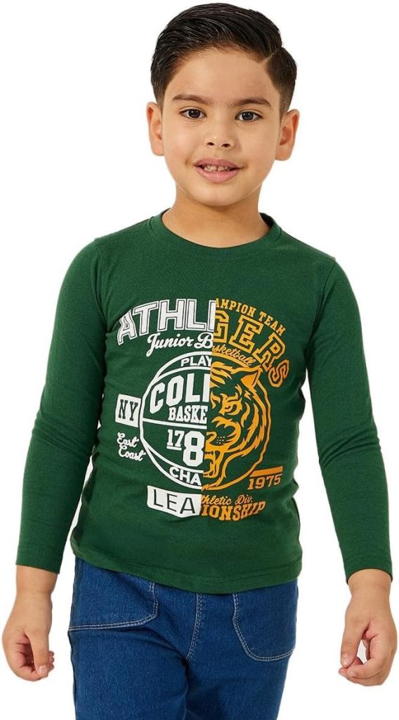Styli Boys Graphic Print Round Neck T-Shirt