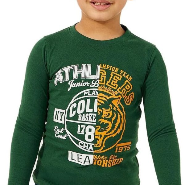 Styli Boys Graphic Print Round Neck T-Shirt