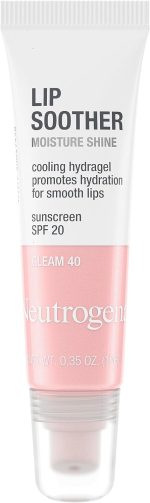 ⁦Neutrogena Moisture Shine Lip Soother w/SPF 20 (Gleam 40)⁩ - الصورة ⁦4⁩