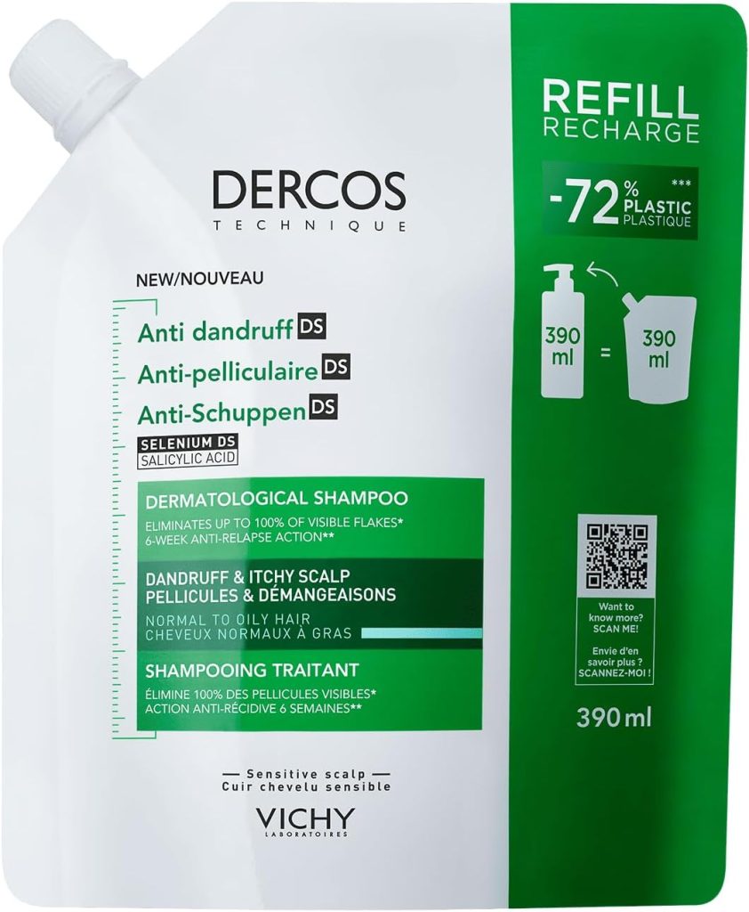 Dercos Anti-Dandruff Shampoo Normal to Oily Refill 390ml