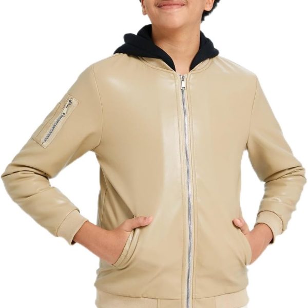 REDTAG Boys Senior Hooded Jacket