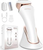 PRITECH Electric Shaver for Women,Ladies Shaver,Lady Razor for Legs,Arm,Underarm,Bikini,USB Rechargeable Razor Wet&Dry Cordless for Woman