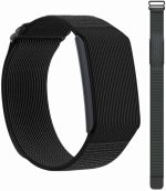 Compatible Nylon Band for Amazfit Helio Strap Fitness Tracker, Replacement Wristband (ly), Breathable, Comfortable & Lightweight band, Nylon Helio Strap (Black)