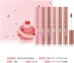 ⁦مجموعة ملمع شفاه مخملي غير لامع لطيف للنساء والبنات من مستلزمات التجميل⁩ - الصورة ⁦6⁩