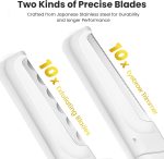 ⁦Dermaplaning Tool for Face Exfoliation, with 20 Replaceable Blades, Facial Shaver/Eyebrow Razor, Peach Fuzz Removal Eyebrow Shaper for Women, Easy to Use Dermaplaner Help Exfoliate and Smooth Skin⁩ - الصورة ⁦2⁩