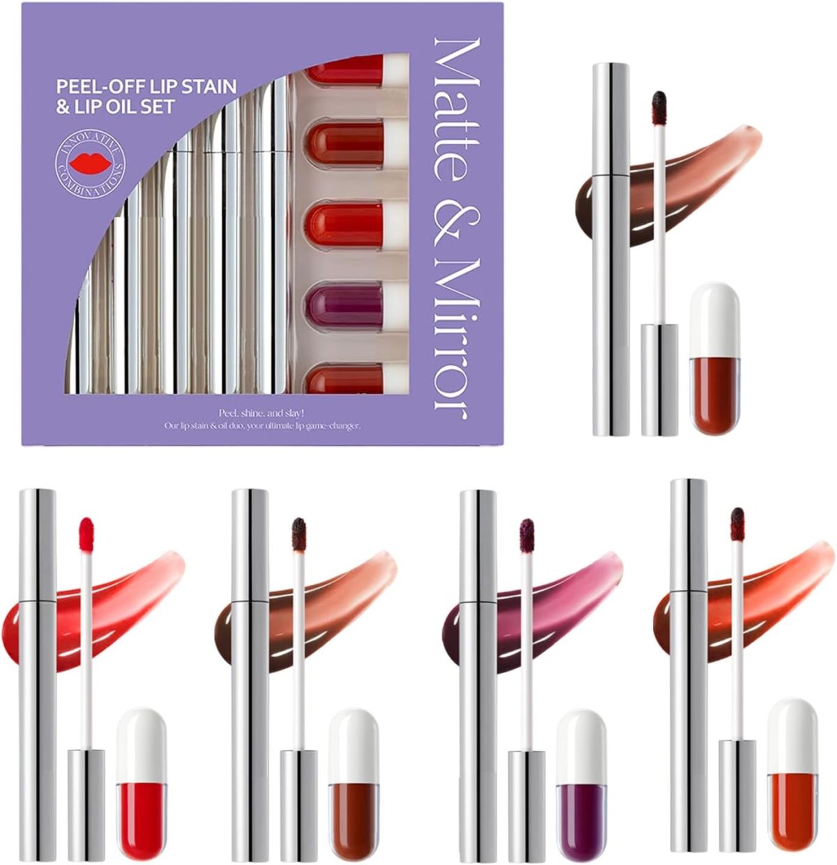 Lip Glaze | Lipsticks for Women,Smudge Proof Lipstick for Beauty Routine Everyday Wear Women Travel Commuting Dating Wedding Home