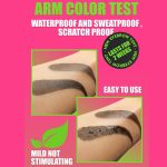 ⁦2 Pcs Semi Permanent Eyebrow Tint Kit, Waterproof Dye Gel Lasts Up to 2 Weeks Includes Brow Cards, Brushes, and Eyebrow Tint Pencil for Precise Application, Dark Brown and Black⁩ - الصورة ⁦4⁩