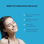 ⁦YelaJoy Deep Exfoliating Glove for Shower, Double-Sided Exfoliating Mitt,Massage Body Scrub Gloves for Home Spa, Eco Friendly loofah Sponge, Dead Skin Remover & Body Scrubber Exfoliator (Green)⁩ - الصورة ⁦2⁩