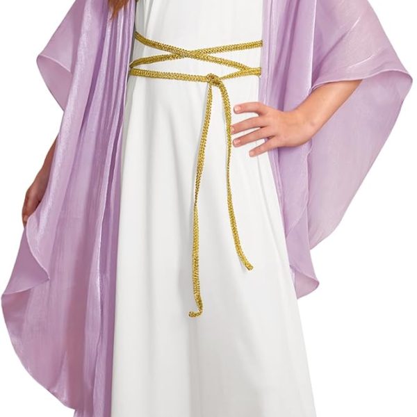 BesserBay Girls Greek Halloween Toga Elegant Goddes Dress 4-12 Years